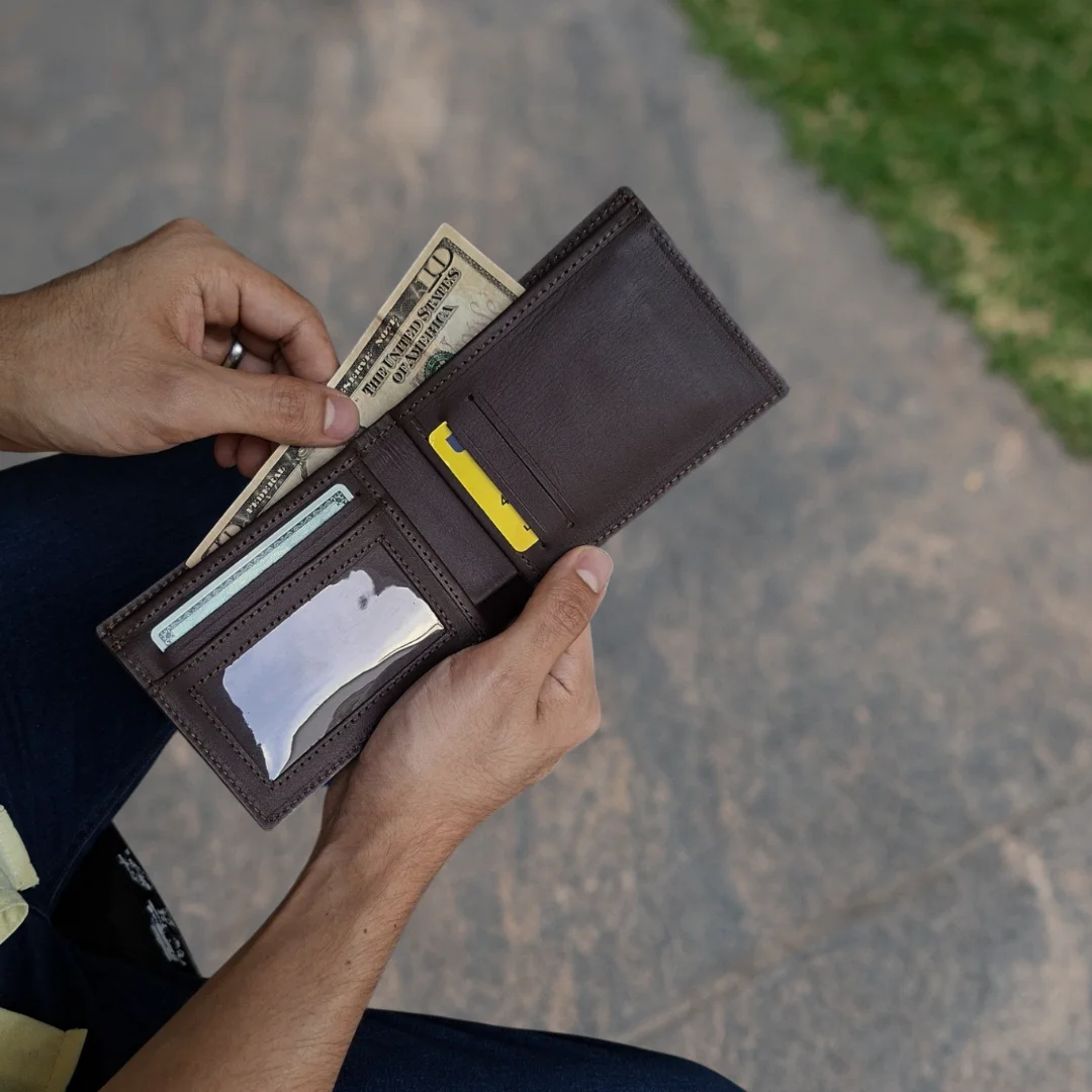 billetera cuero clasica guayaquil